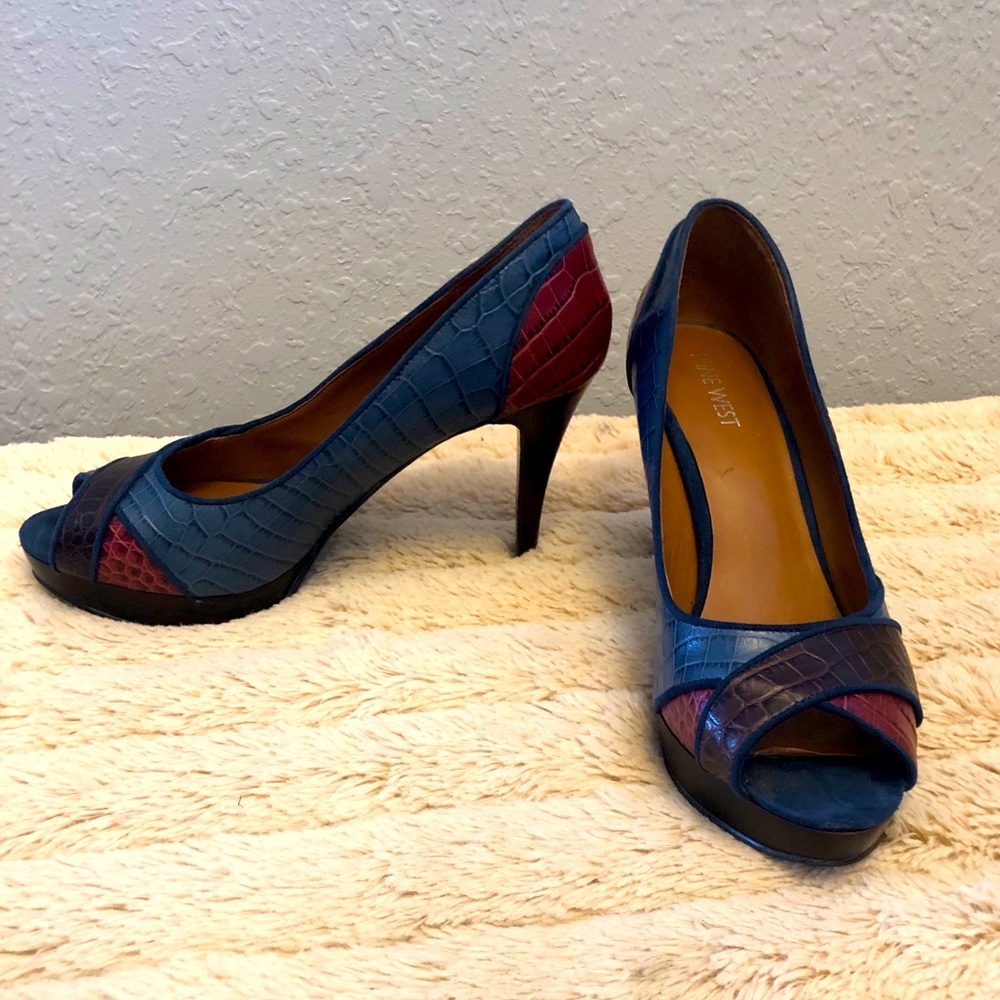 3 tone 4” inch peep toe heel.